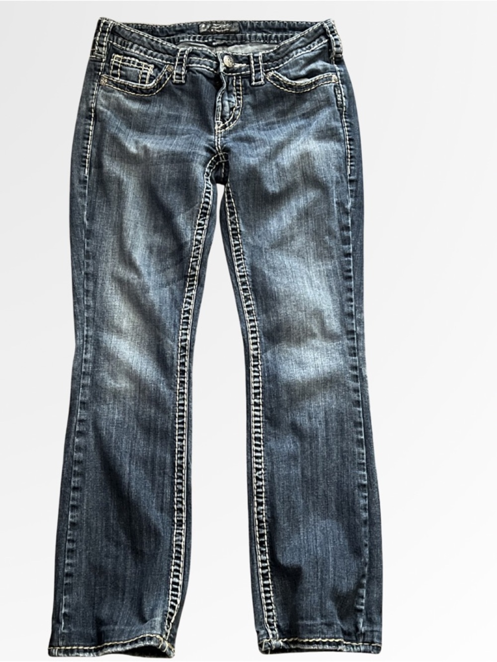 Silver Jeans Women's Faded Blue Bootcut Jeans